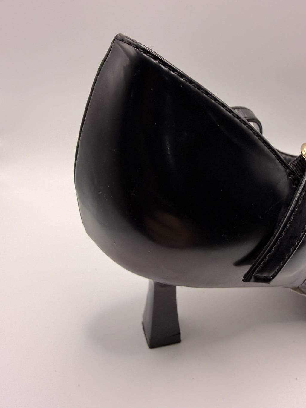 Elegant Black Pointed Toe Kitten Heel Shoes with Ankle Strap