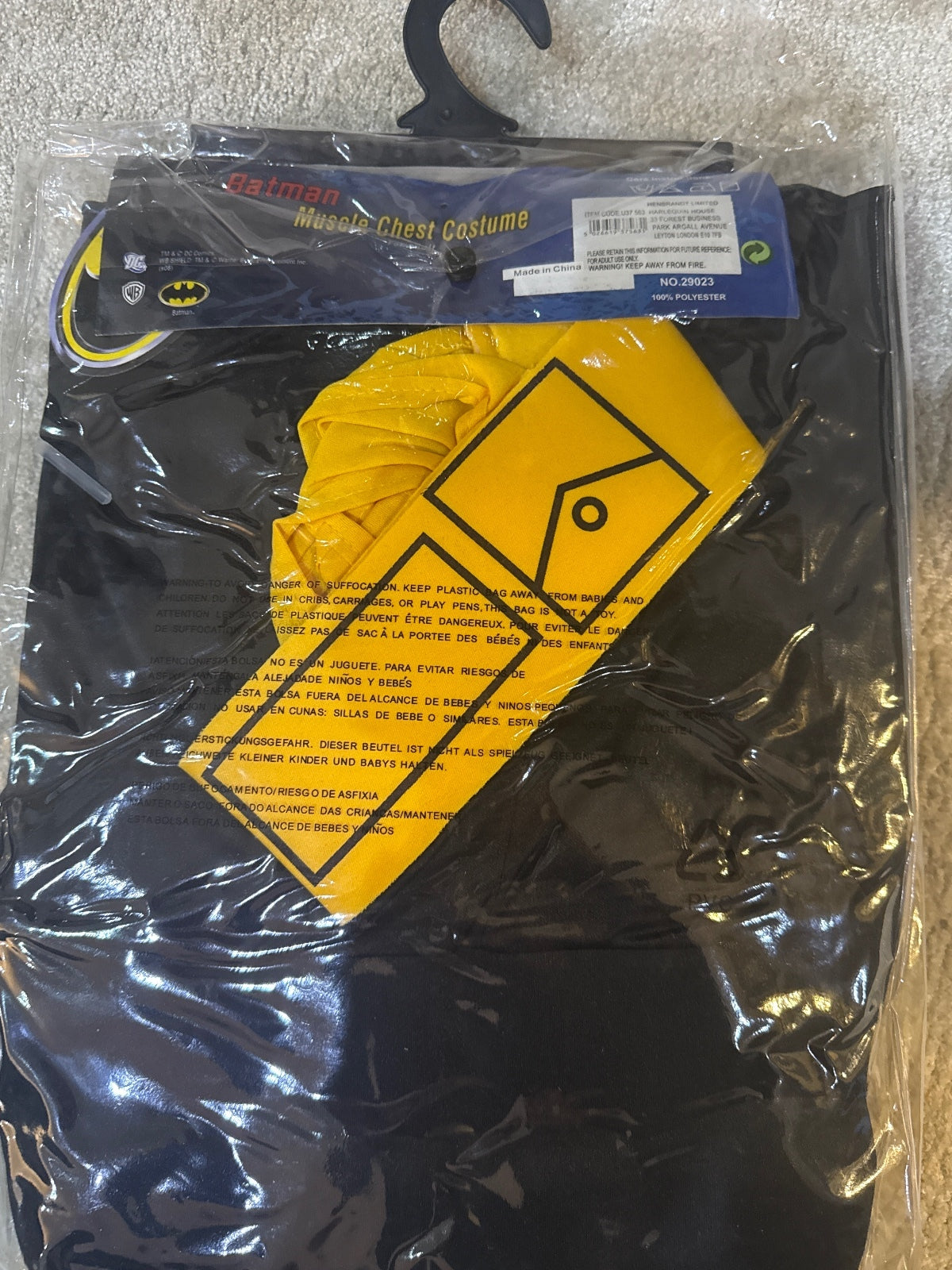 Muscle Chest Batman Costume Medium/Large