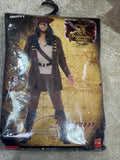 Buccaneer Pirate Costume with Coat, Shirt, Belt, Sash, Trousers and Boots