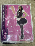 Adult French Maid Costume Dress Set with Corset and Petticoat