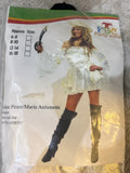 Golden Pirate Marie Antionette Costume Dress and Hat Size 8-10